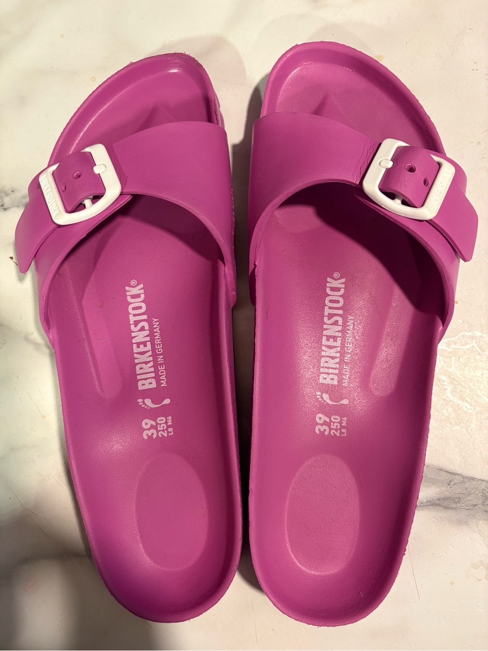 New Birkenstock Pink EVA Slip-On Sandal